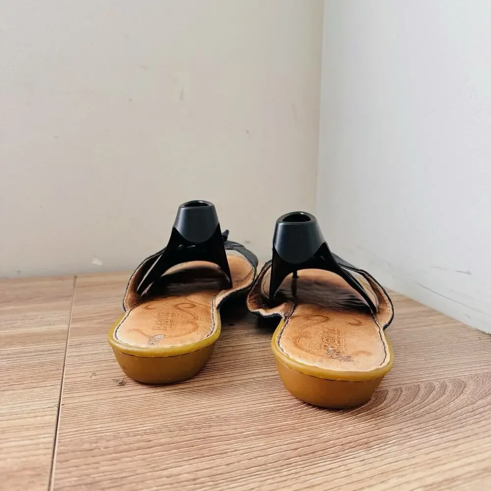 Born Veda sandals Black Leather Women’s Size 10